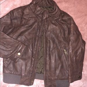 Boy Gap leather jacket size 3T